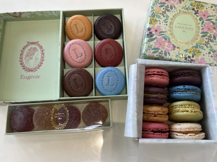 Laduree signature dishes Marie Antoinette Macaron
Salted Caramel
Passion Fruit Tart